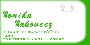 monika makovecz business card